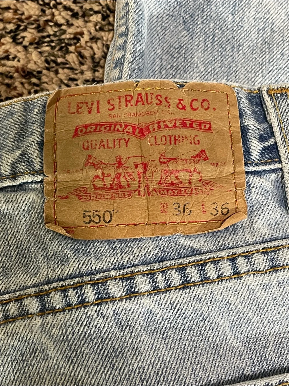 Levi's Light Blue Relaxed Fit Men's Jeans Size 36X36 | GUC